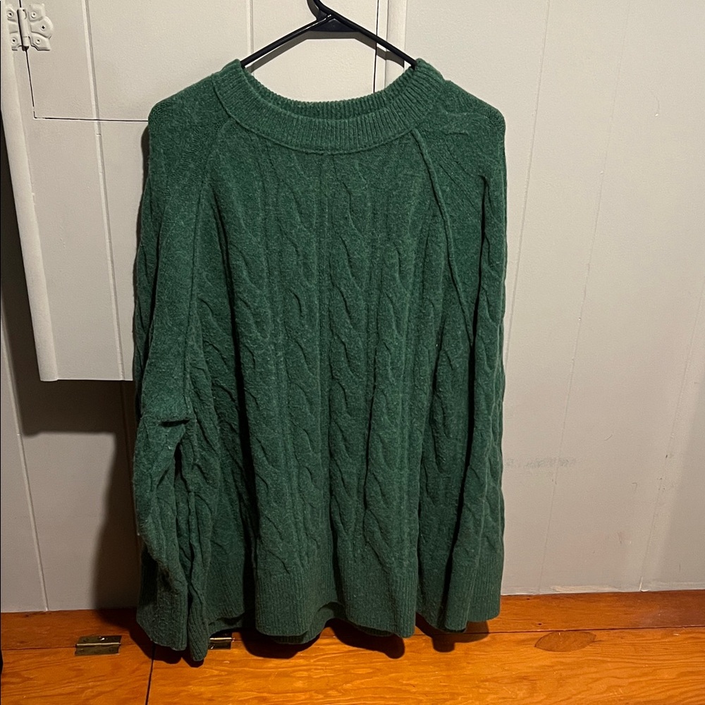 Womens aerie green sweater size xl